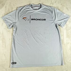 Denver Broncos Shirt Mens XL Gray New Era‎ Combine NFL Team Apparel Football